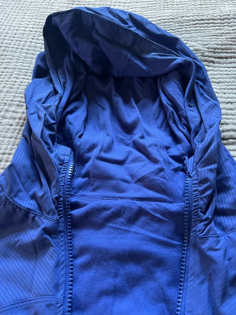 lululemon athletica Royal Blue Hooded Zip Reversible‎ Lightweight Jacket